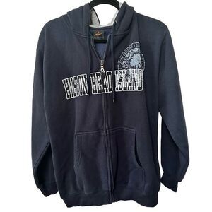 Prairie Mountain Hilton Head Island navy zip up sweatshirt
